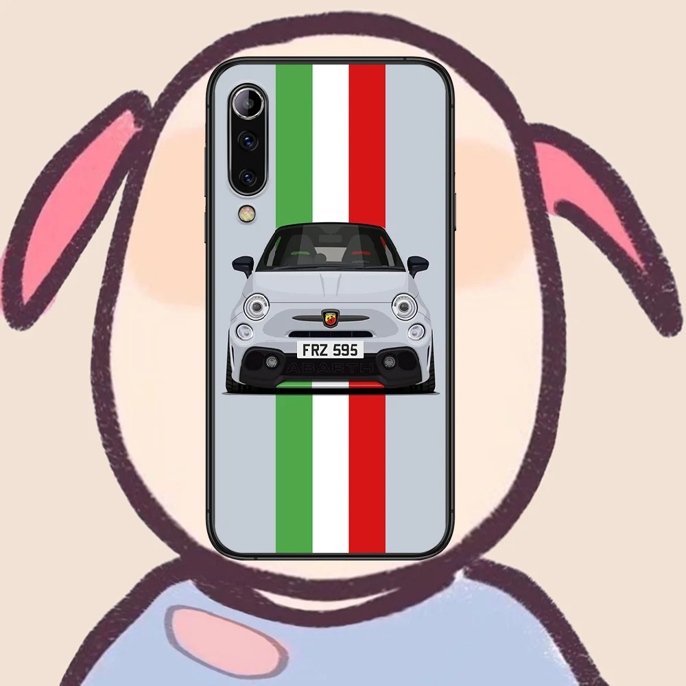 

abarth car logo Phone case For Xiaomi Mi note 10 A3 9 MAX 3 A2 8 9 Lite Pro ultra black Coque Tpu Cell Luxury Hoesjes Painting