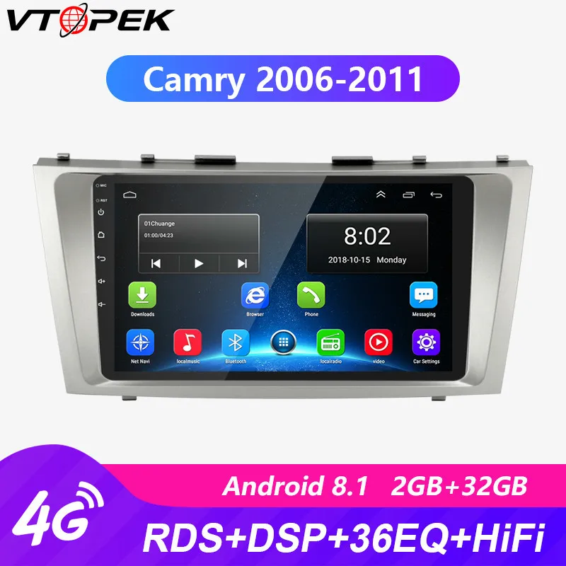 Vtopek 9 &quot2 Din Android автомобильное радио 2G + 32G навигация GPS HIFI функция Авторадио Видео