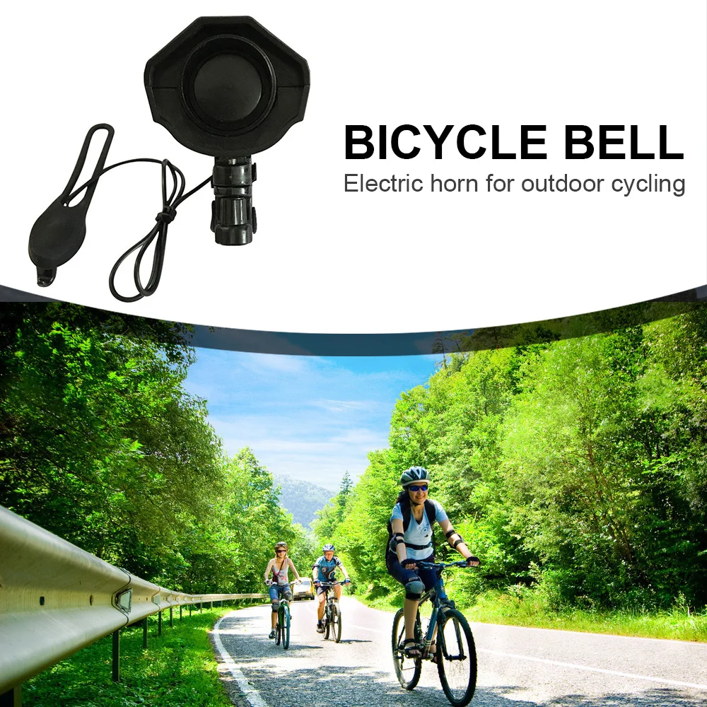 

123db Electric Horn High Decibel Loud Bike Bell Cycling Bicycle Handlebar Ring Bell Electric horn Riding Safety Siren Alarm Bell