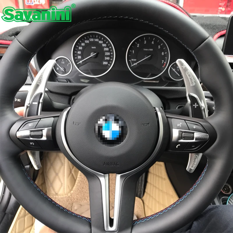 

Savanini алюминиевое рулевое колесо DSG переключатель весла Переключатель удлинитель для BMW M3 M4 M5 M6 X5M X6M автомобильный Стайлинг стикер бесплатно