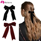 Molan модная бархатная заколка для волос с бантом красная заколка черная заколка для волос Женская Девушки заколка для волос винтажный головной убор аксессуары для волос