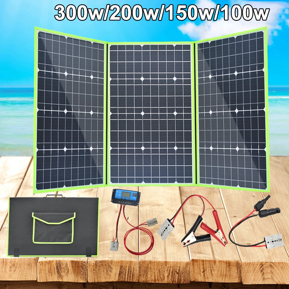 

xinpuguang flexible solar panel 12v 300w foldable solar charger 200w 100w 150w 5v usb for battery car boat caravan RV phone home