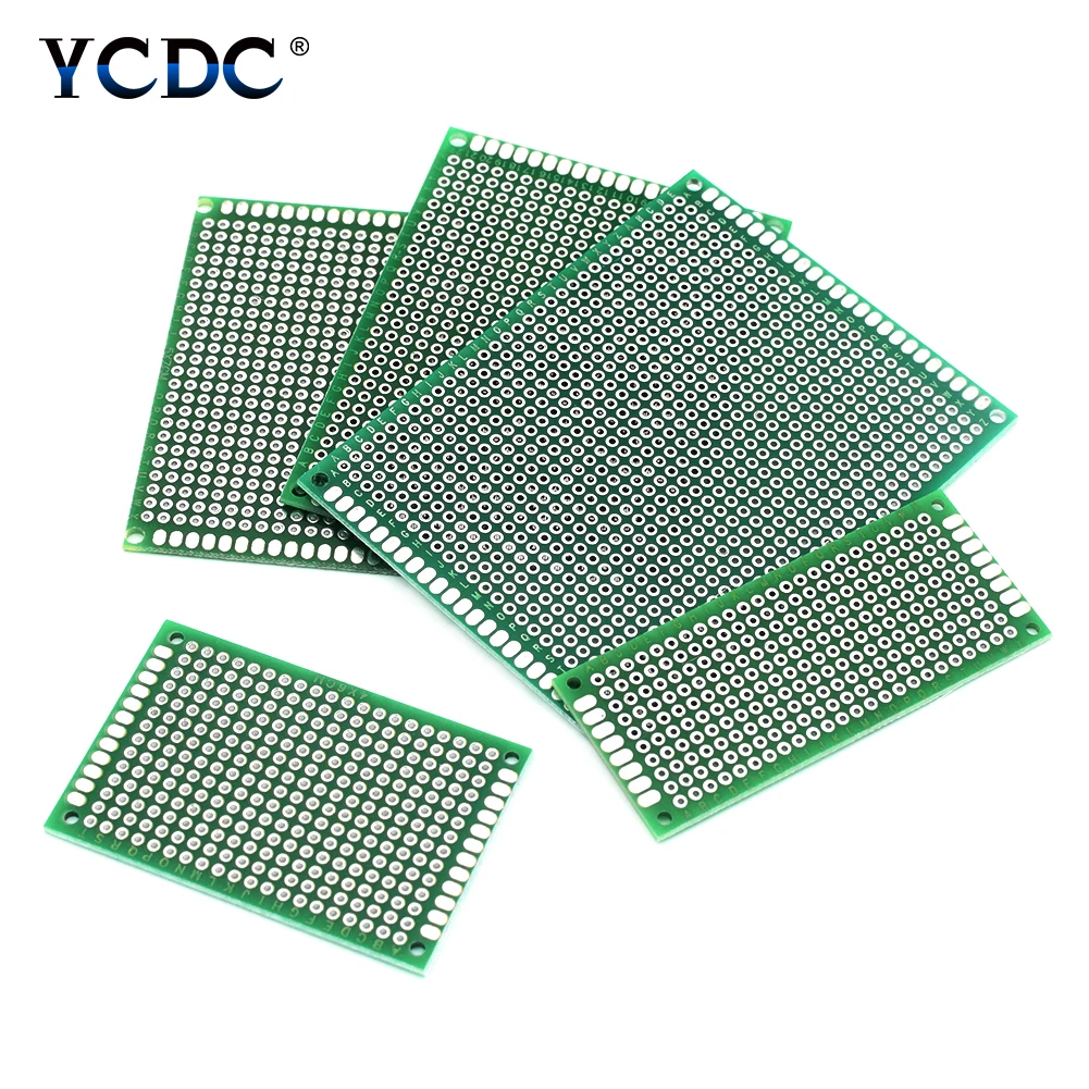 

20Pcs 4 Sizes Mixture PCB Proto Circuit Board Double-sided Strip Breadboard