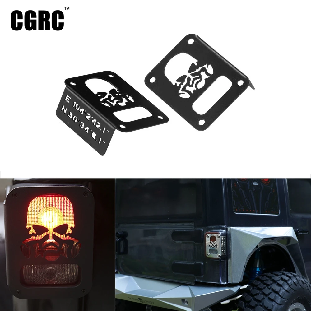 1 Масштаб 10 TOPFIRE Wrangler задний фонарь глаз дьявола чехол пара для 1/10 RC Гусеничный