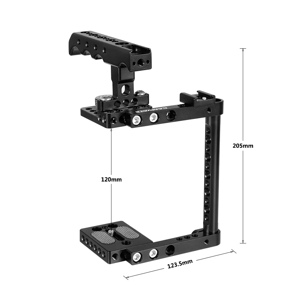 CAMVATE Camera Cage Rig For Canon 550D 500D 450D 760D 7D MarkII 5D MarkIII 5DS 5DSR D7000 D7100 a58 a7 a7II A99 GH5 | Электроника