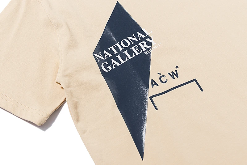 

Art Gallery White Letters Blue Paint Structure 2021 A COLD WALL* T-shirt Men Women Casual Hip-Hop High Street Cotton ACW Top Tee