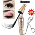 Завивка тонкая тушь для ресниц 4d объем завивка ресниц Черная Водонепроницаемая завивка тушь для глаз силиконовая кисть инструменты для макияжа TSLM1