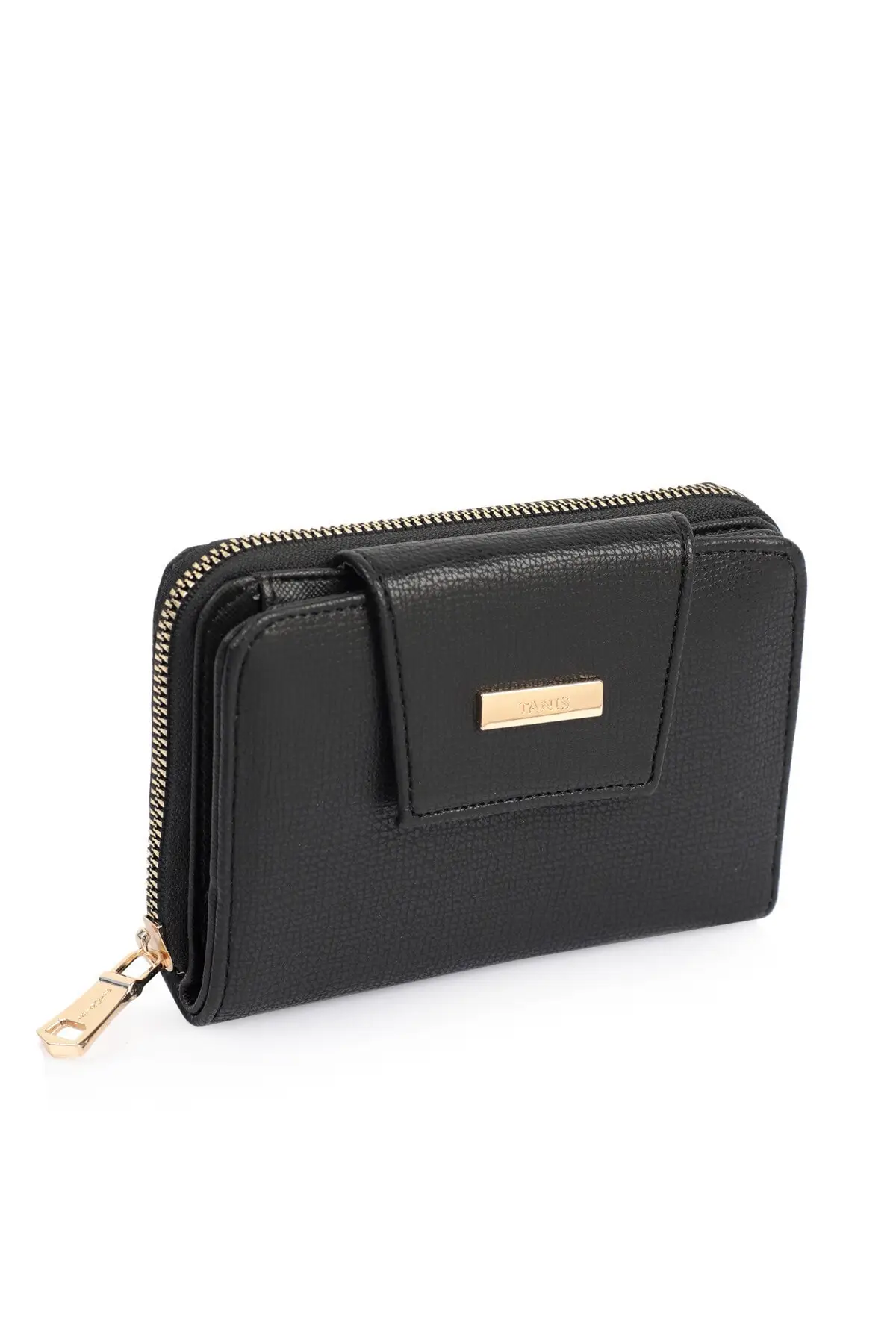 

Women's Black Wallet And Card Wallet Small Size Outdoor Faux Leather Horizontal