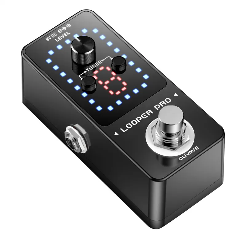 Гитарная педаль CUVAVE LOOPER PRO 9 петель 40 минут Встроенный тюнер светодиодный