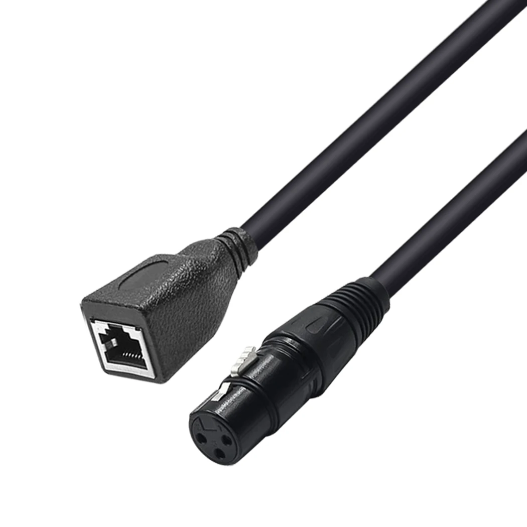 XLR 3 контактный штекер или разъемный гнездовой к аудиокабелю RJ45 сетевой интерфейс