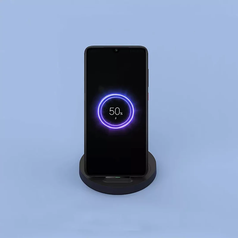 Беспроводное зарядное устройство Xiaomi вертикальное макс. 20 Вт с флеш-зарядкой