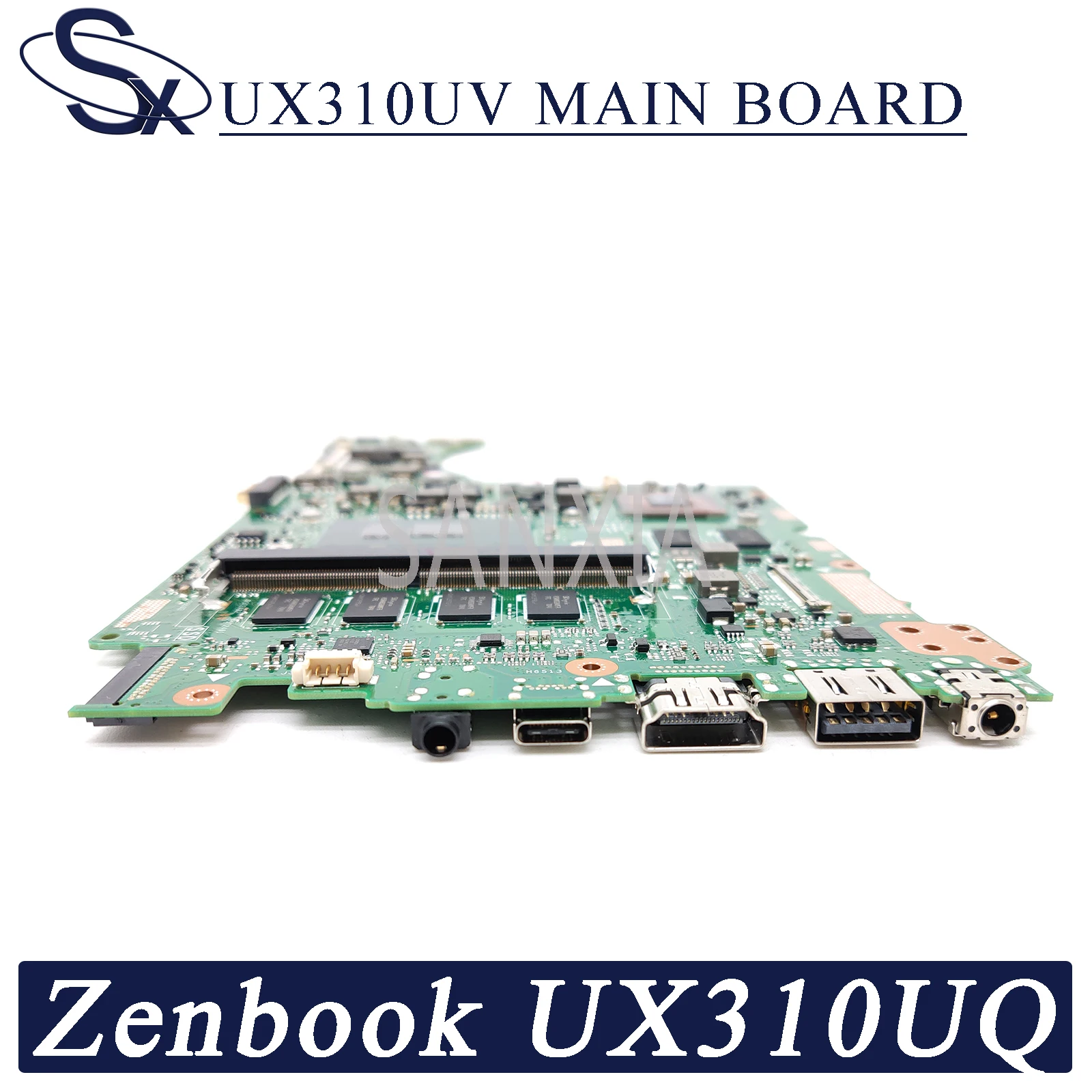 kefu ux310uv laptop motherboard for asus zenbook ux310uq ux310uqk ux310u original mainboard 8gb ram i7 6500u gt940mx 2gb free global shipping