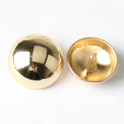 light golden 12 шт./партия, 10-26 мм, Высококачественная Круглая Металлическая пуговица-грибок, пальто, одежда, женский свитер, рубашка на пуговицах, C101 - Цвет: light golden