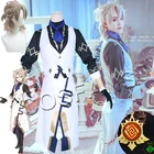 Игровой костюм альбедо Genshin Impact, костюм для косплея праздник бриза, полный комплект, Мужская спортиввечерние вечеринка, Хэллоуин, косплей, искусственная кожа