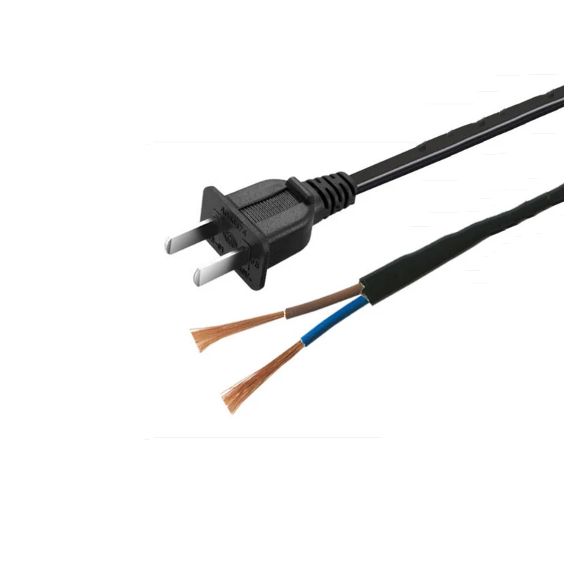 2 шт. шнур питания Белый США 2-зубец вилка адаптер переменного тока провод кабель