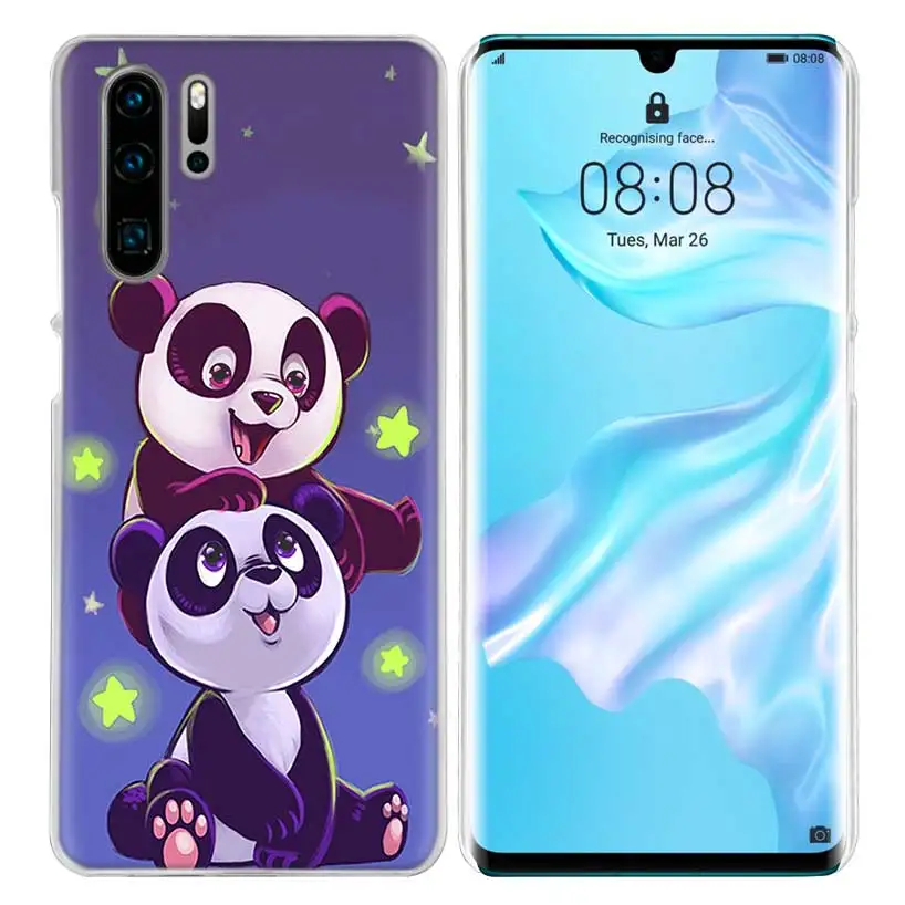 Чехол для huawei Honor P20 mate 20 10 P10 P9 P8 8X9 Lite P Smart+ Plus Nova 3i прозрачный чехол с милыми животными пандой