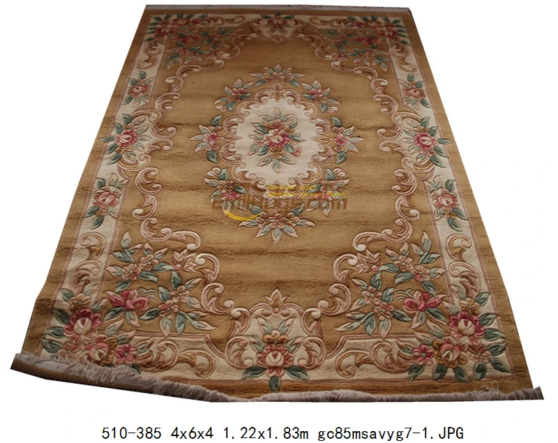 savonnerie flower rug for living room Big For Living Room Knitting For Home Decoration Square Colorful Natural savonnerie - Цвет: 510-385 4x6x