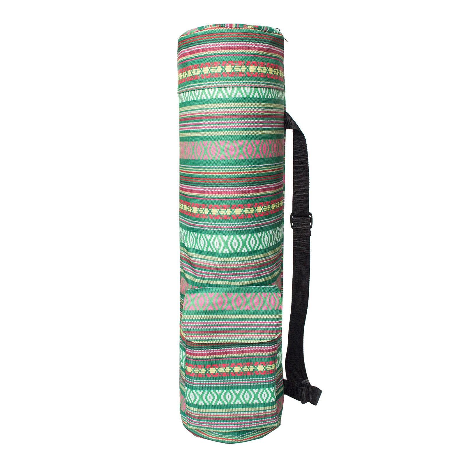 

Yoga Mat Bag Ethnic Style Exercise Yoga Mat Carrier Full-Zip Yoga Mat Bag with Pocket Adjustable Strap Free Shipping