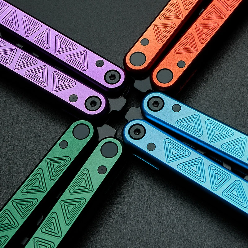 Балисонг Флиппер оригинальная система втулок Glidr Clone алюминиевая ручка CNC