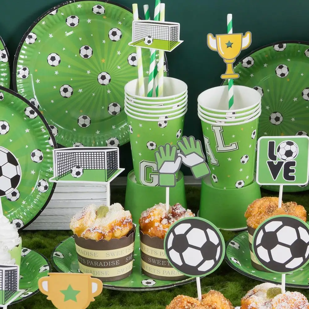Футбольная тематика для детей украшения дня рождения подвесной баннер/кружки