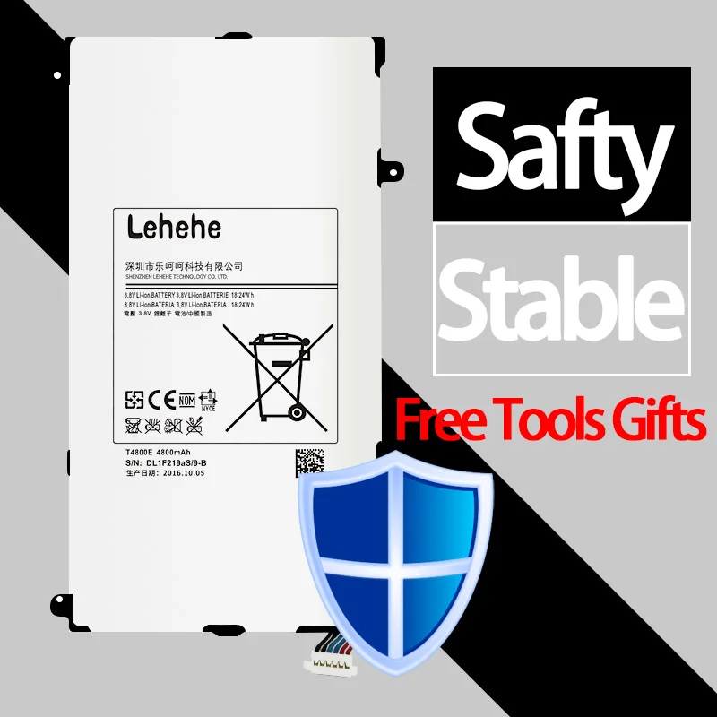 Аккумулятор LEHEHE T4800E для планшета Samsung Galaxy Tab Pro 8 4 дюйма T325 T320 T321 4800 мАч сменный