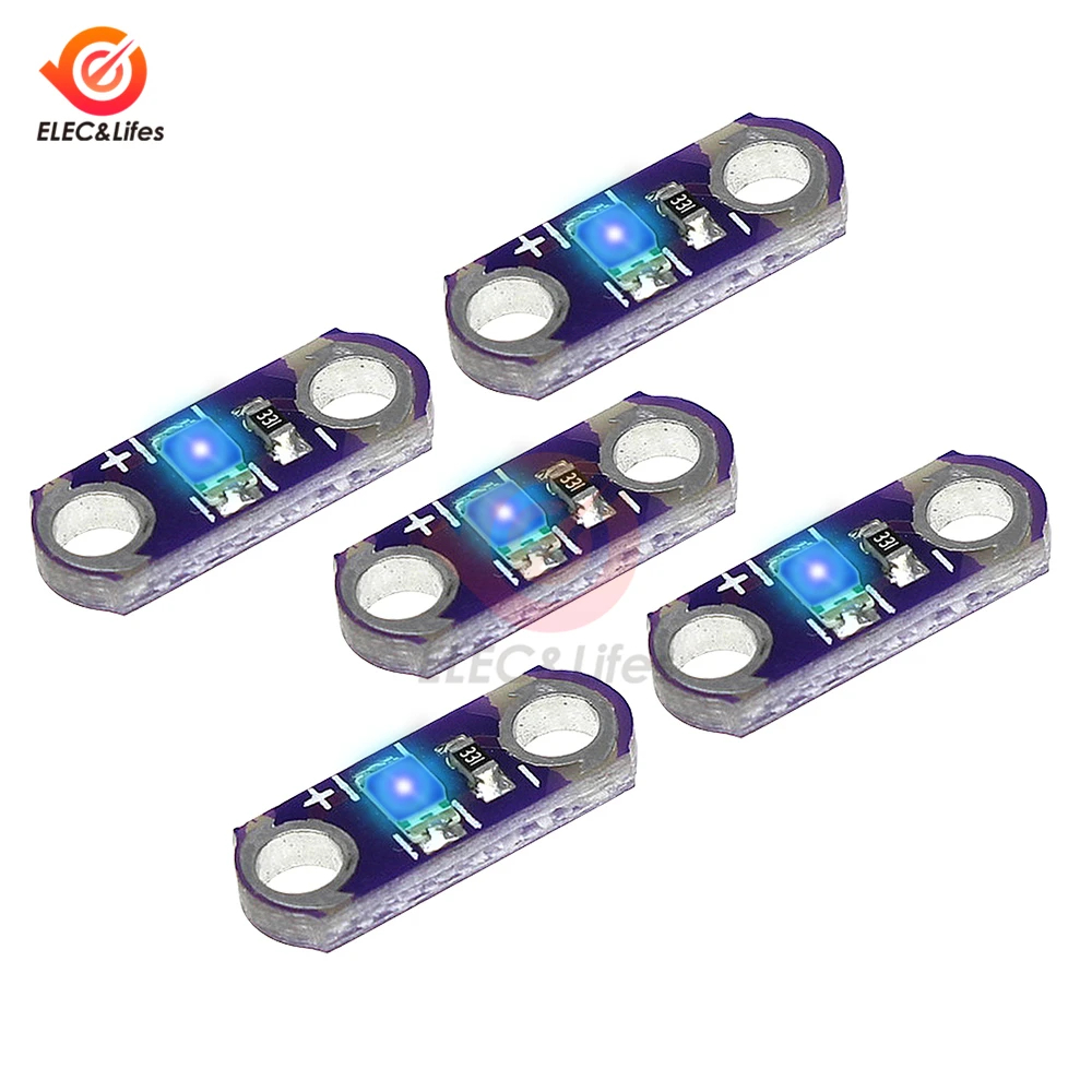 5 шт. мини LilyPad SMD светодиодный модуль красный/синий/зеленый/желтый/модуль белых