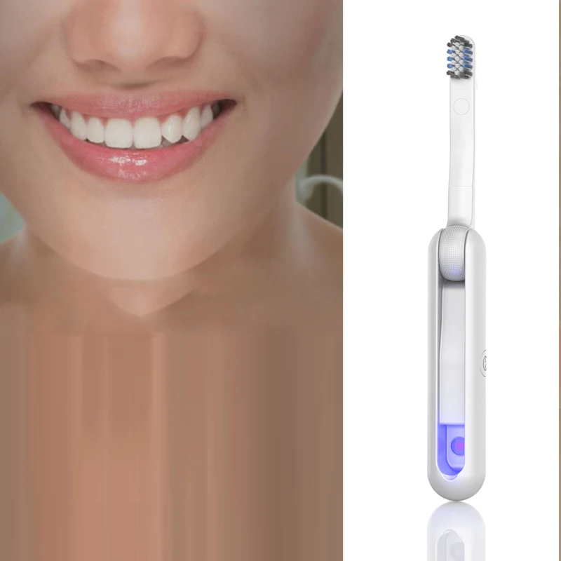 

New UVC Electric USB Charge Toothbrush Portable Electric Folding Toothbrush For Home Whiten Teeth Cleaner Portable for Traveling
