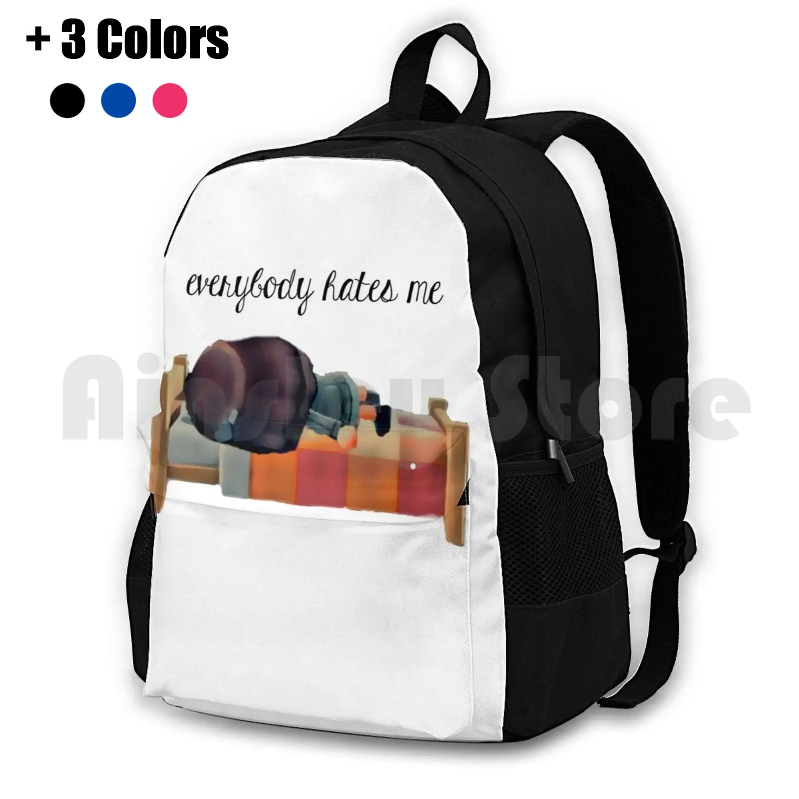 

Everybody Hates Me Outdoor Hiking Backpack Waterproof Camping Travel Animal Theamandafiles