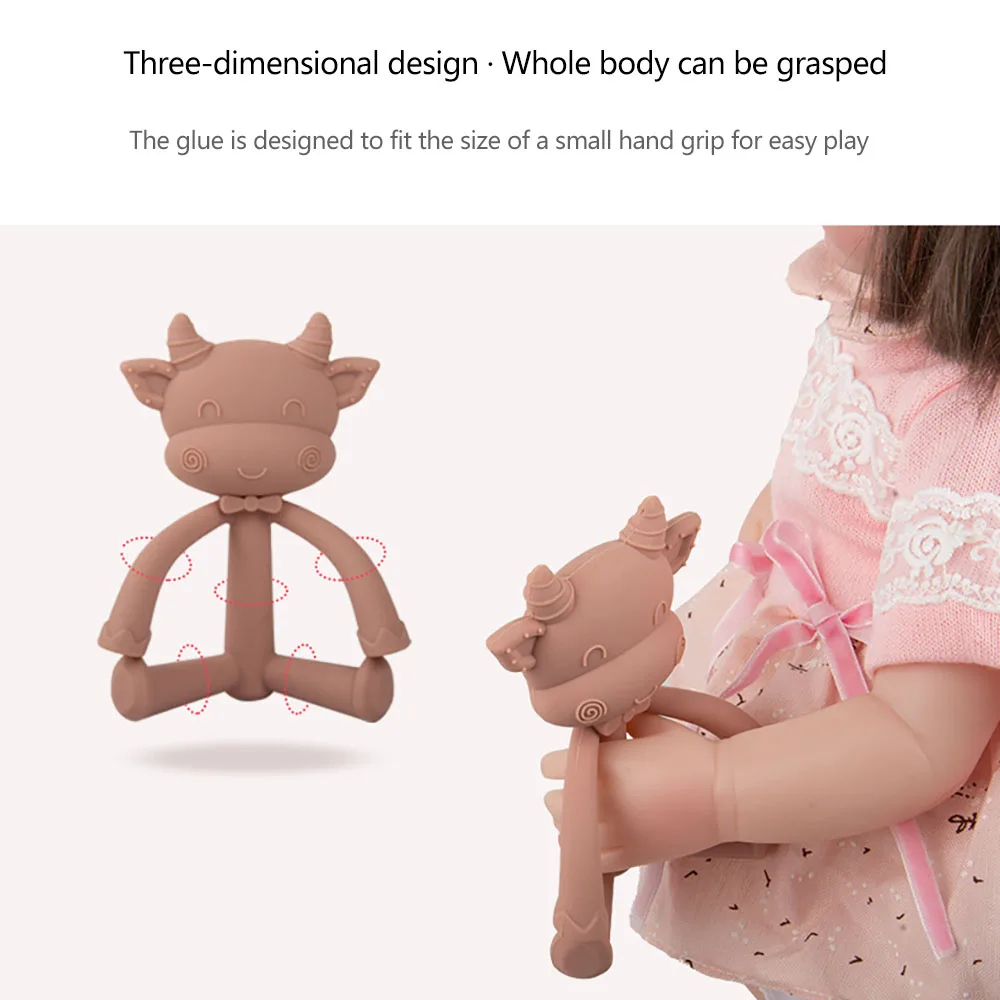 

Mother Baby Items Silicone Baby Teether Toy Innovative Infant Teething Toys Teether Bite Molar Rod Toddler Food Grade Molar Bar