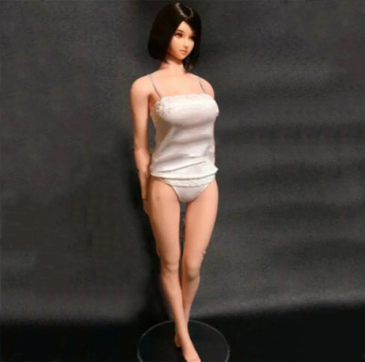 

1/6 Scale Female Pure Sexy White Camisole Underpants Briefs Fit For 12" Figure Action Model Doll Body Accessories