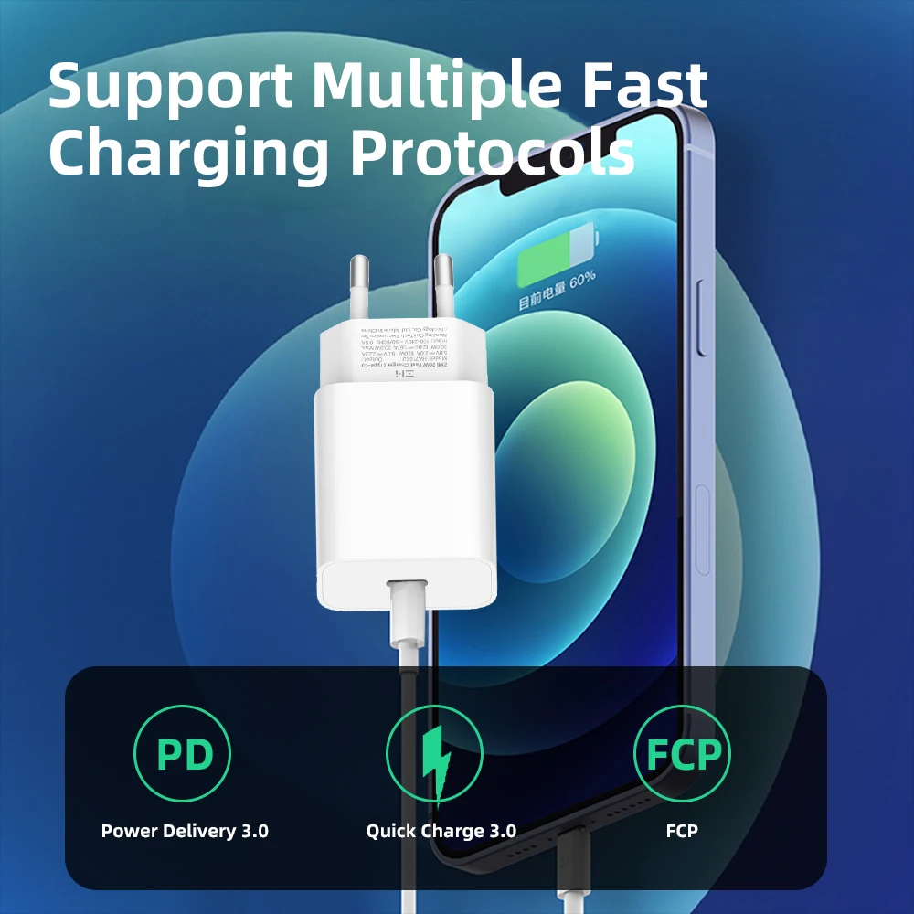 Зарядное устройство ZMI с поддержкой быстрой зарядки 20 Вт USB Type-C | Мобильные