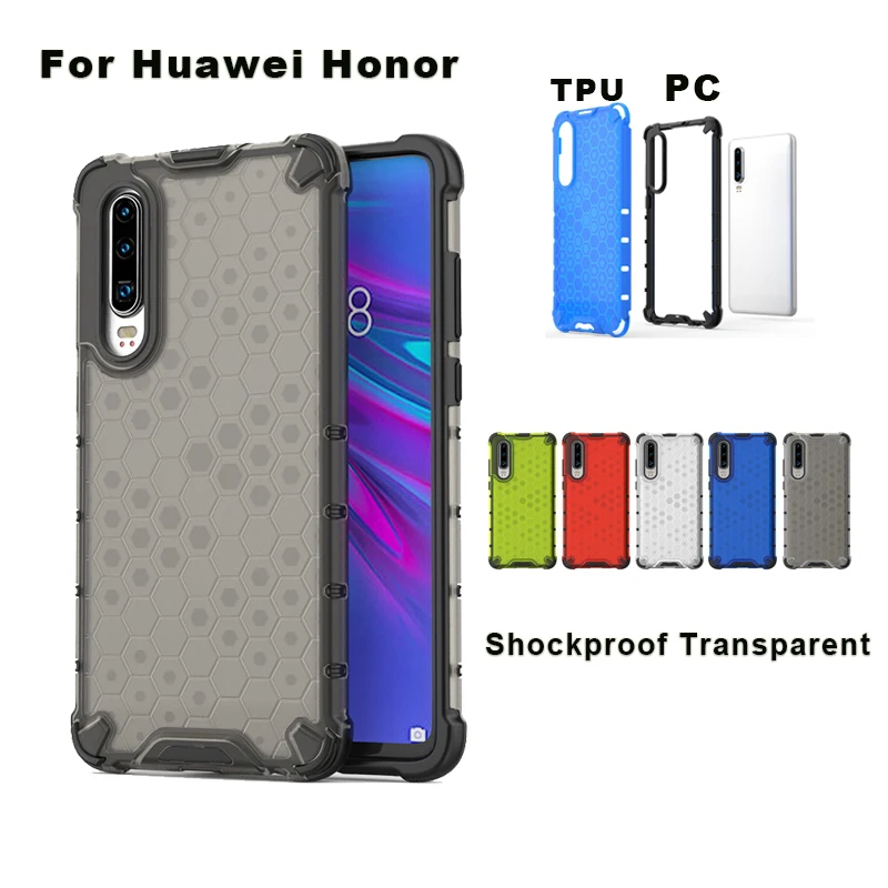 Чехол для Huawei Honor Mate 20 X P30 Pro Lite A7 2018 Y6 Y7 Prime Y9 2019 8X гибридный противоударный