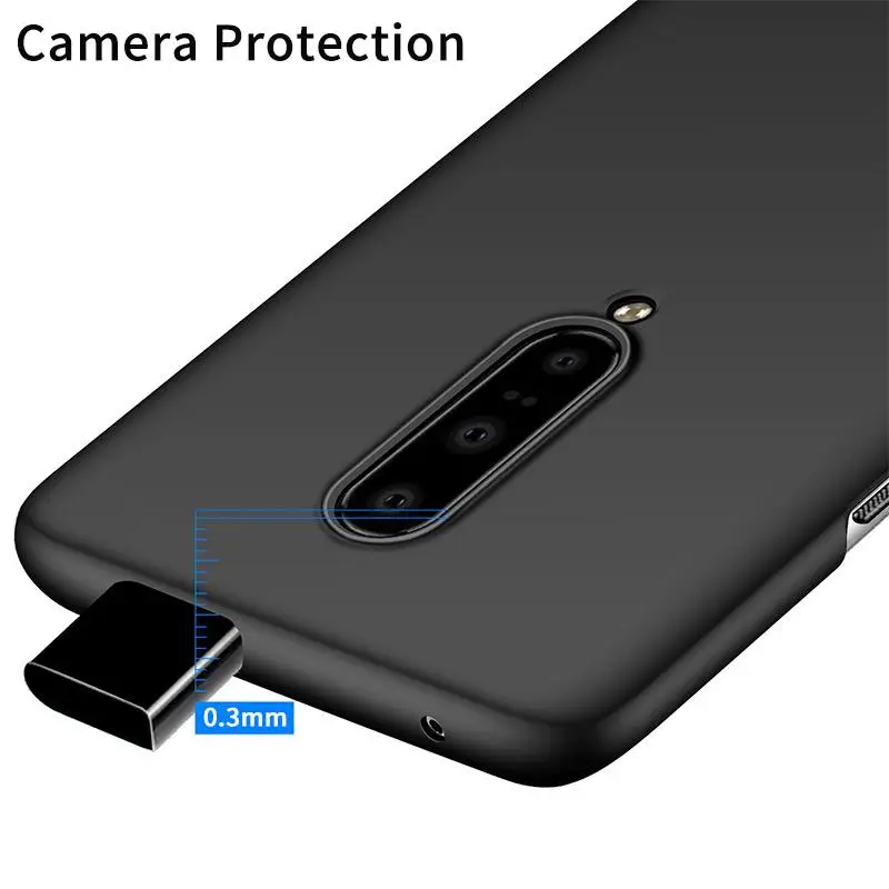 Для Oneplus 7 Pro 7T чехол матовый щит Жесткий PC задняя крышка для телефона One Plus 1 + 6 6T 5 5T