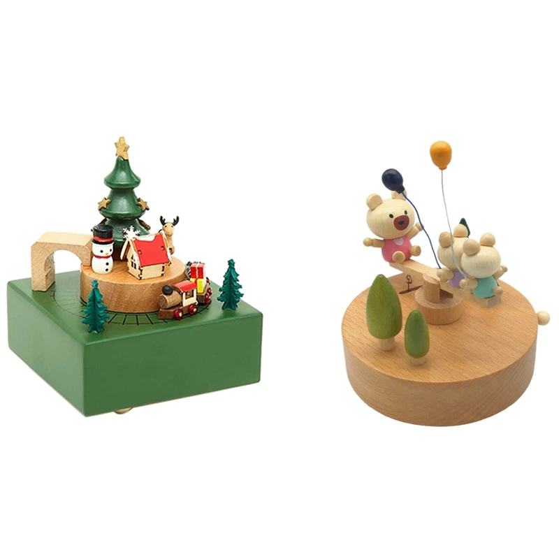 

2 шт., деревянные украшения для музыкальной шкатулки