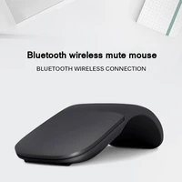 silent bluetooth 4 0 mouse wireless arc touch roller mice ultra thin laser computer gaming foldable mouse for microsoft pc
