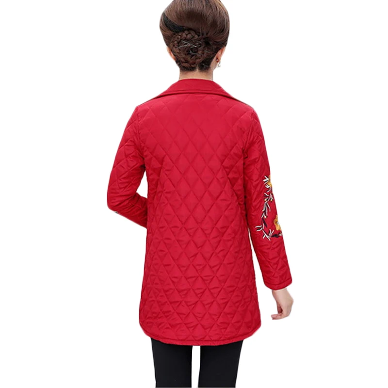 Большие размеры для женщин среднего возраста плюс хлопок теплые рубашки осень