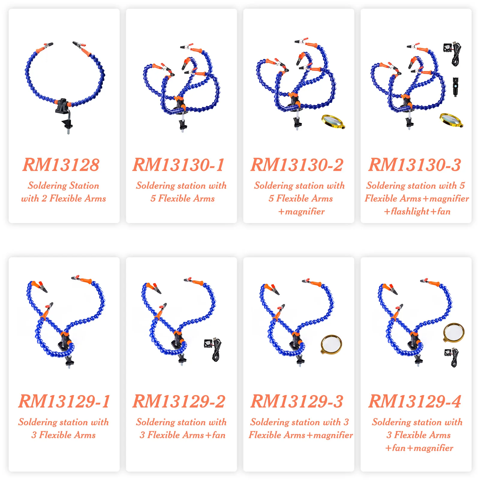 2 гибких ручки вспомогательные руки паяльная станция Настольный зажим держатель