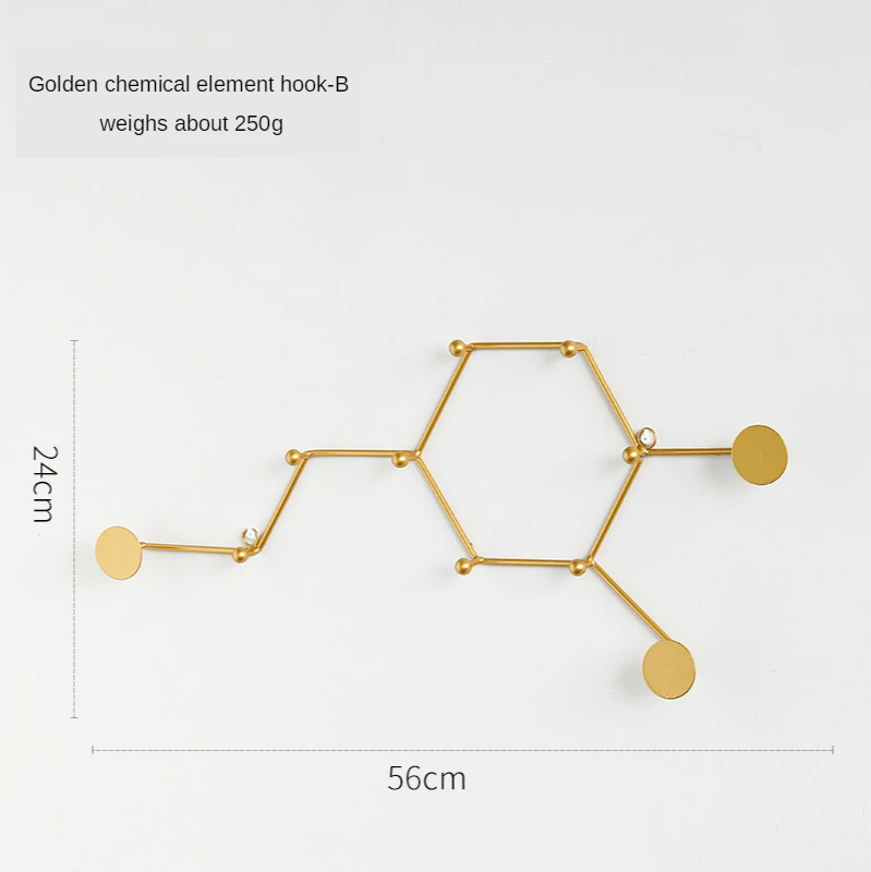 Новый Химический молекулярный крючок железная художественная стена