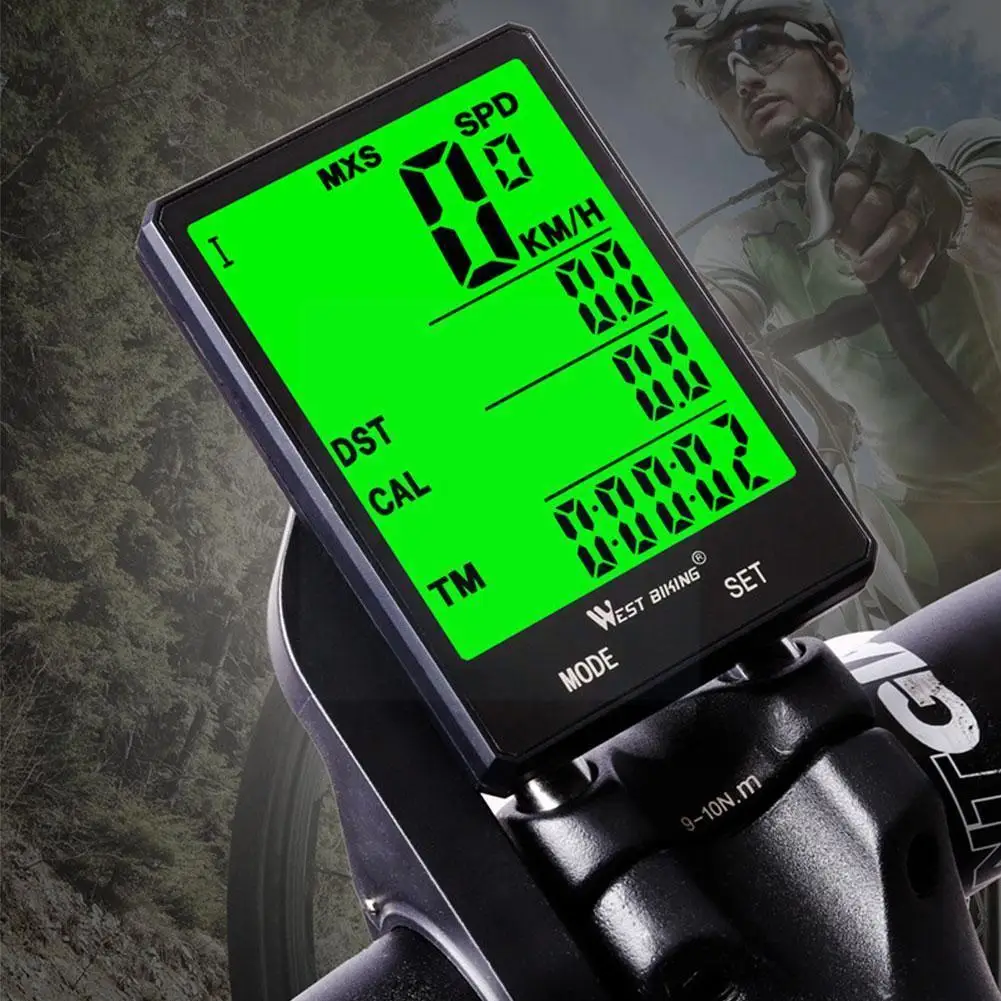 

Bicycle Computer Bicycle Odometer With Led Backlight Bicycle Waterproof Large Table Wireless Speeedometer Mtb Road Code Scr V5l8
