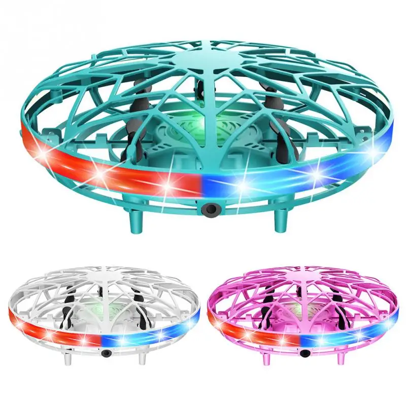

Fly Helicopter Remote Control Aircraft Toys With LED Light Hand Controlled Infrared Sensors Navigate Children Playing