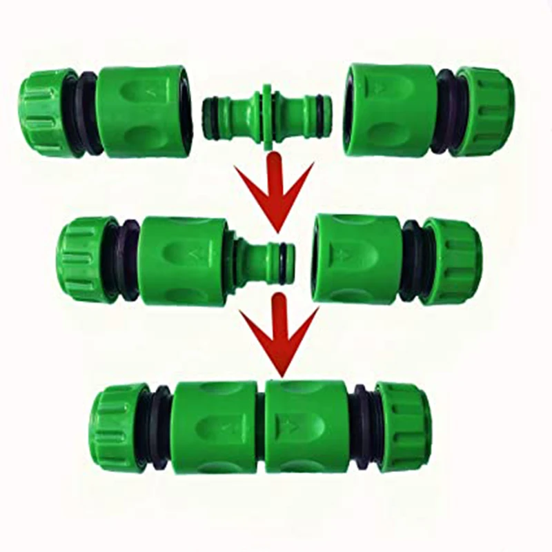 sprinkler winterization kit 10PCS Double Male Hose Connectors Garden Water Irrigation Connector Joints Pipe For 1/2 inch Hose Tap Branch Connector raised bed drip watering kit