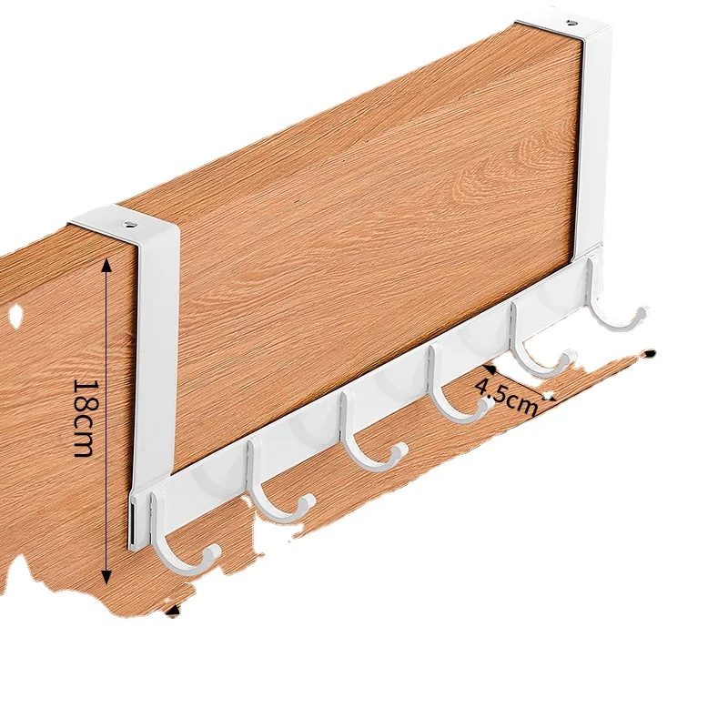 

Hooks Over The Door 5 Hooks Home Bathroom Organizer Rack Clothes Coat Hat Towel Hanger New Bathroom Kitchen Accessories Holder