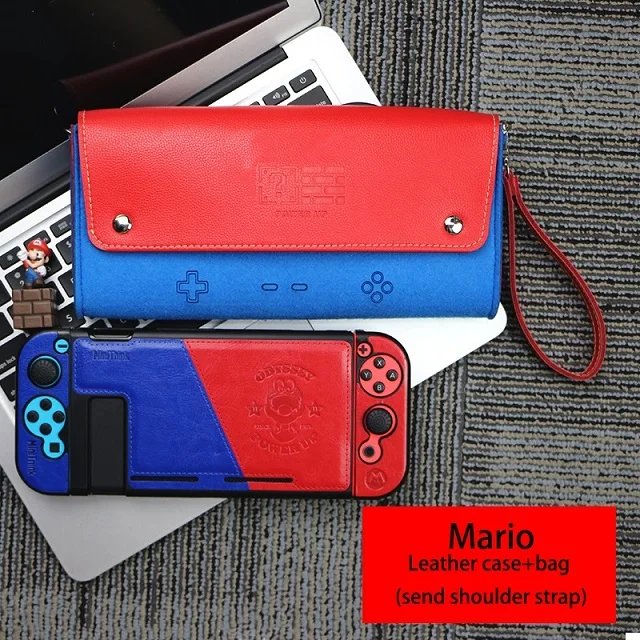 Кожаный чехол для Nintendo Switch мягкая дорожная сумка аксессуары консоли портативный