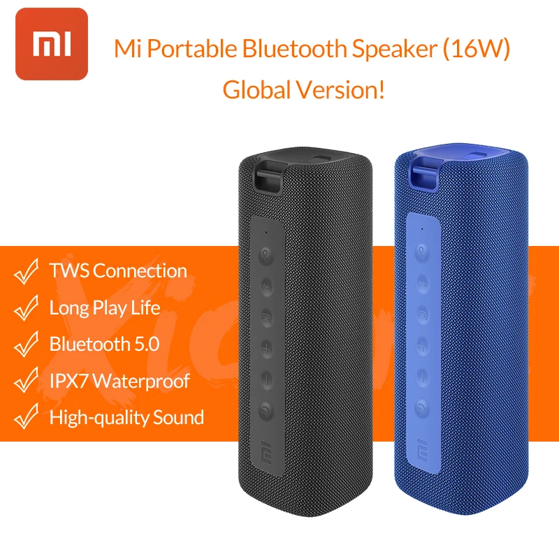 Новинка 2020 портативная bluetooth Колонка Xiaomi Mi 16 Вт TWS стерео колонки с супер басами
