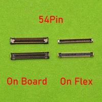 10pcs 54pin usb charging dock fpc connector on motherboard for samsung galaxy s20 g9810 g980f g981 b f u g charger port on board