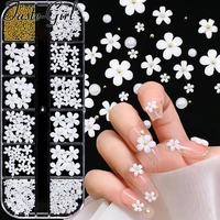 1 box mixed size kawaii nail art decorations rhinestones flower butterfly charms for fake nails accesoires supplies manicure set