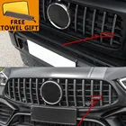 Для Автомобиля AMG W212 W202 W211 W210 W205 CLA CLS GT Big G G63 GTR T-образная решетка Автомобильная наклейка эмблема логотип переднего гриля