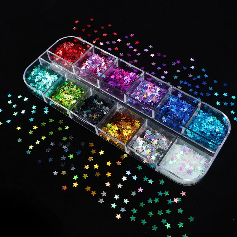 

1Box Star Sequins Resin Filling Glitter Sequins Diy Uv Epoxy Resin Mold Filler Nail Art Decor Crafts Jewelry Making Tools