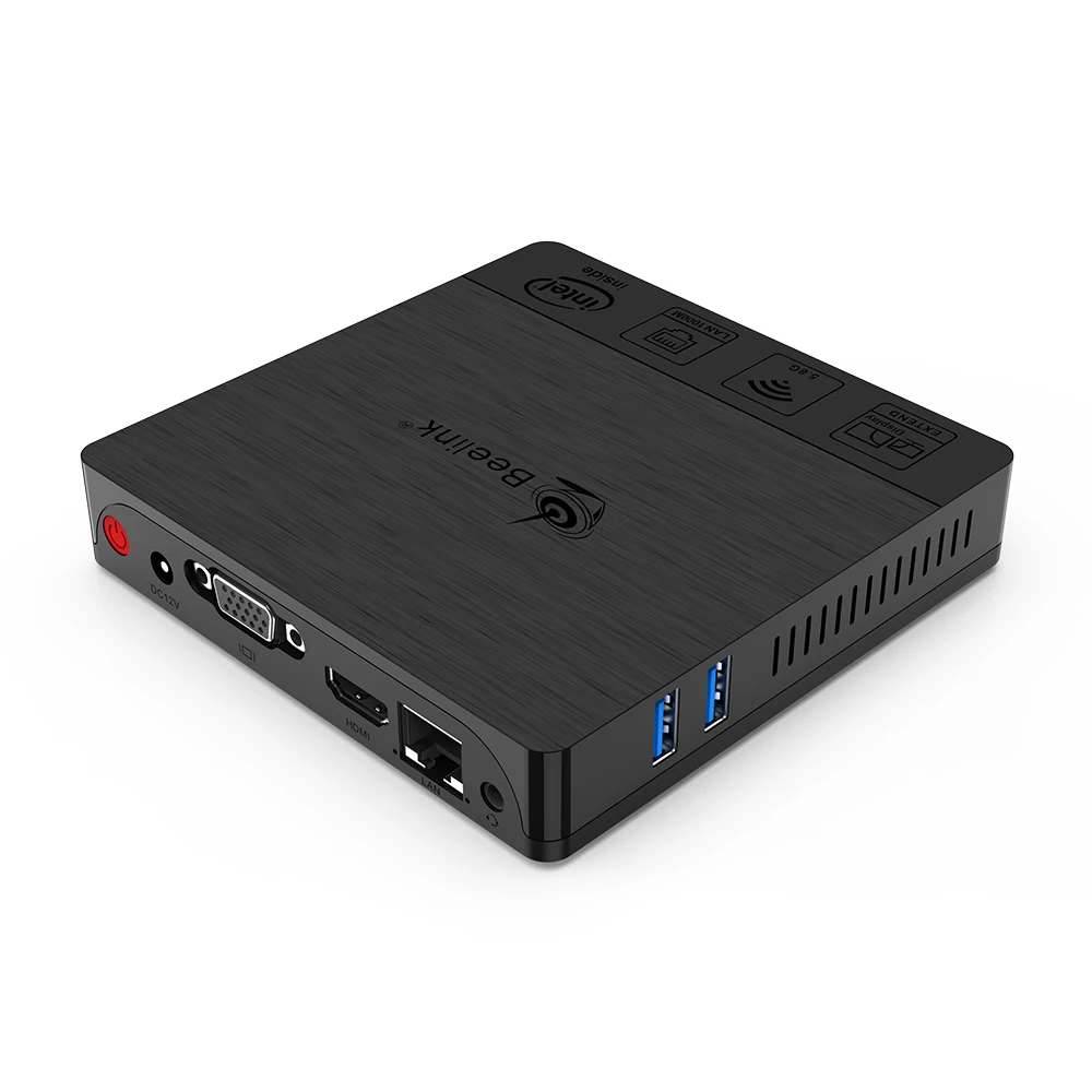 Beelink BT4 мини ПК Intel Atom X5 Z8500 четырехъядерный Windows 10 4K HTPC с 4 Гб ОЗУ 64 ПЗУ USB 3 0 HD MI и