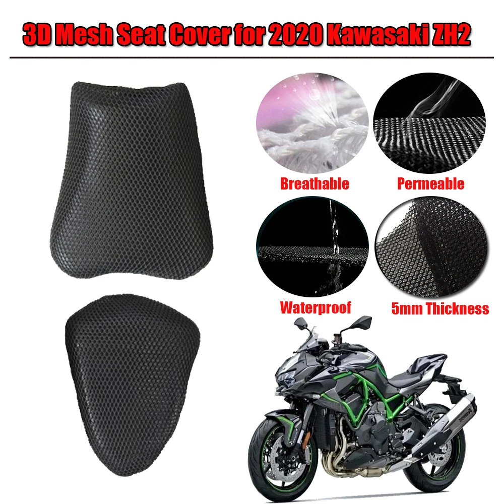 

For ZH2 Motorcycle 3D Mesh Seat Cover Cushion Guard Waterproof Insulation Breathable Net For 2019 2020 ZH2 Moto Accessories